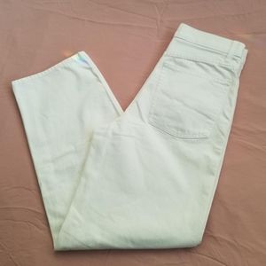 WHITE HIGH WAISTED WIDE LEG JEANS from UNIQLO
